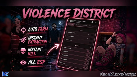 BEST  Script Instant Kill ALL ESP NO CD - Verified script for Violence District