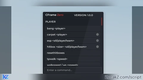 CFrame Zero Admin Menu - Verified script for Universal Script