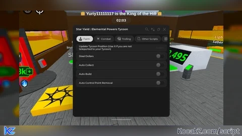 Star Yield - Verified script for Elemental Powers Tycoon