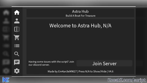 Astra Hub - Verified script for Build A Boat For Treasure