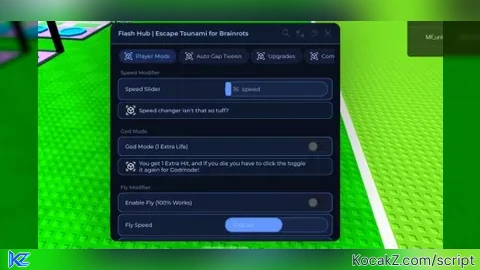 Flash Hub l VERY OP l ETFB - Verified script for Escape Tsunami For Brainrots!