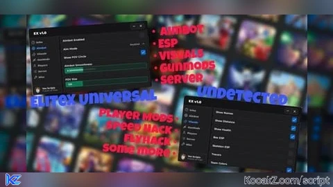 EliteX Universal I Work in all Game I OP Script I Undetected - Verified script for Universal Script