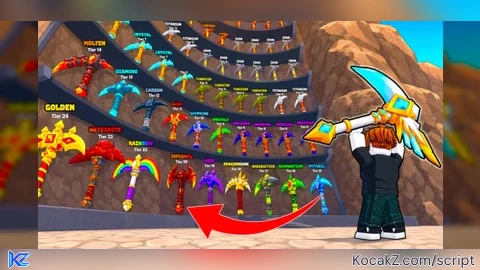 KeyLess AutoFarm Auto Sell and Chests - Verified script for Pickaxe Tycoon ⛏️