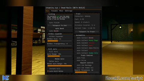 insanity XYZ - Verified script for Dead Rails