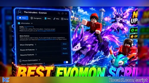 Auto Farm  auto boss Dungeons Tower autoQuests Rewards - Verified script for Evomon