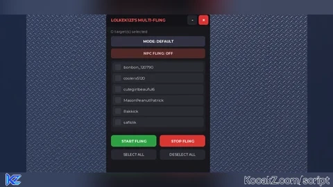 Fe Fling Gui - Verified script for Universal Script