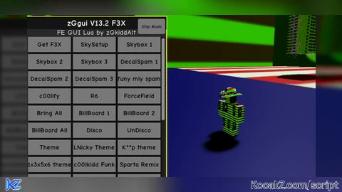 V132 NEW zGgui F3X by zGkidd - Verified script for Universal Script