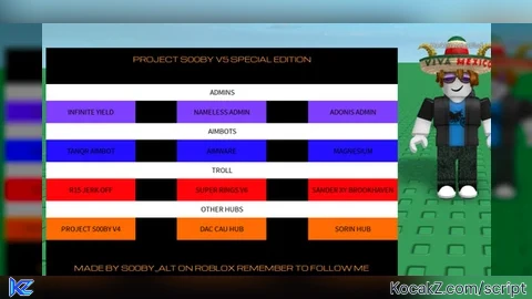 PROJECT S00BY V5 SPECIAL EDITION - Verified script for Universal Script