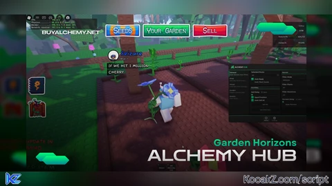 Alchemy Hub in Fill Garden - Verified script for Garden Horizons 🌱