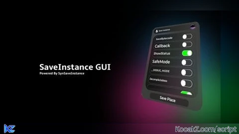 [BETA] SaveInstance Gui - Verified script for Universal Script