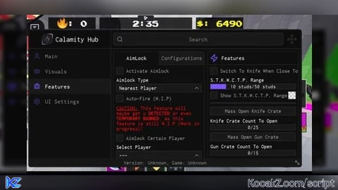 Calamity Hub - Verified script for Flick