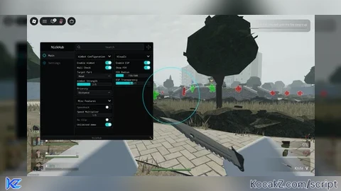 Nickhub ESP AIMBOT UNLIMITED AMMO - Verified script for Reign Fall