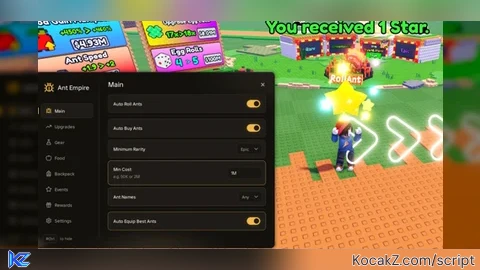 [keyless] auto buy, auto upgrade, auto event - Verified script for Build An Ant Empire