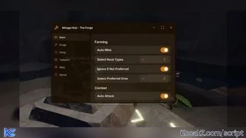 Mirage Hub Good Auto Mine and etc Script - Verified script for 🎃 The Forge