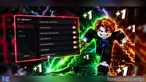 NatsuHx Auto Farm Win And Auto Attack New Update