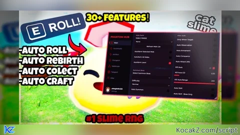 Auto Roll I Auto Craft I Auto Rebirth I And More - Verified script for Slime RNG