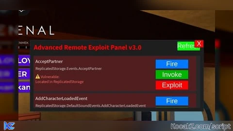 FE REMOTE EVENT PANEL - Verified script for Universal Script