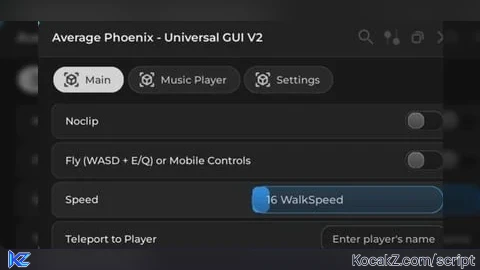 Average Phoenix universal gui V2 - Verified script for Universal Script
