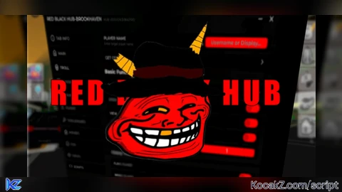 RED BLACK HUB v3 - Verified script for Brookhaven 🏡RP