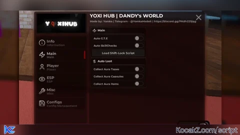 yoxi hub script - Verified script for 🎃 Dandy's World