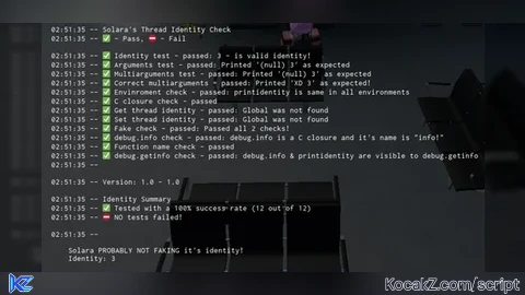 Executor Identity Test (F9 or /console for result) - Verified script for Universal Script