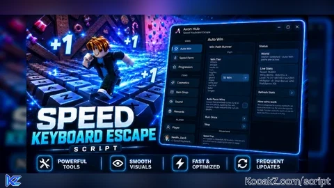 Keyboard Escape Auto Win & XP Farm Script - Axon Hub - Verified script for +1 Speed Keyboard Escape | Candy & Chocolate