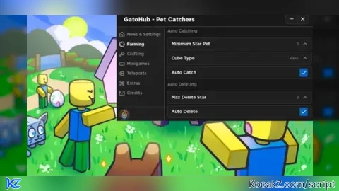 GatoHub Auto Catch Auto Delete and more