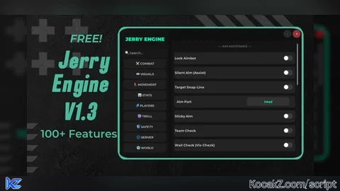 Jerry Engine Free V1.3 (Universal) - Verified script for Universal Script