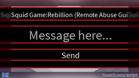 Server Side Announcement Gui - Verified script for Squid game:Rebellion