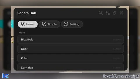 Concro Hub - Verified script for Universal Script