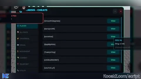 Gen3sis Cheatss - Verified script for Universal Script