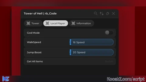 rb Code OP - Verified script for Tower of Hell