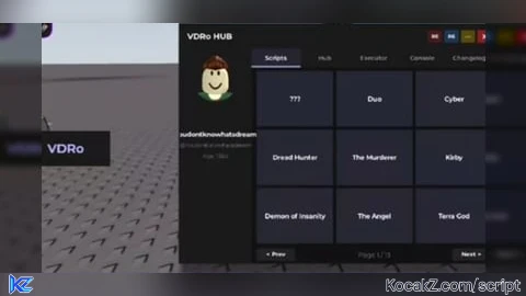 VDRo Hub visual script hub - Verified script for Universal Script