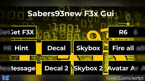 Sabers93New F3x gui v1 - Verified script for Universal Script