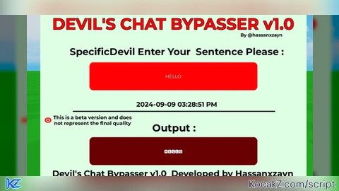 New Devils Chat Bypasser - Verified script for Universal Script