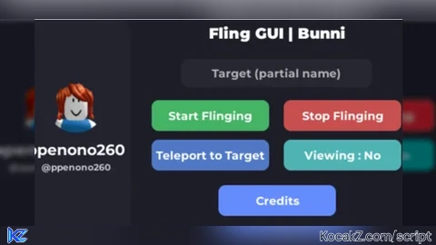 Fling GUI - Verified script for Universal Script