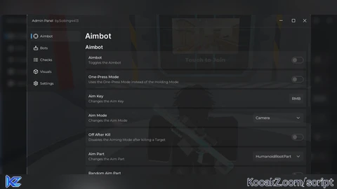 UNIVERSAL SHOOTER ADMIN PANEL NO KEY - Verified script for Universal Script