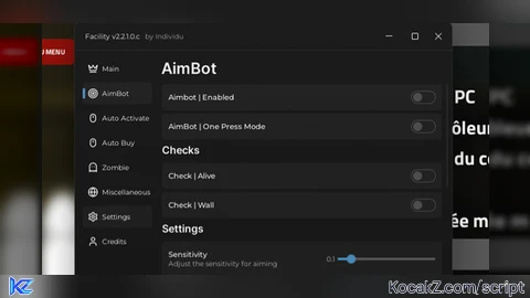 Aimbot Farm - Verified script for Korrupt Zombies