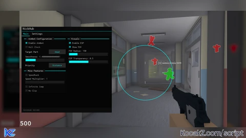 NickHUb OP AIMBOT AND ESP  SPEED HACK AND OTHER FEATURE - Verified script for Project Lazarus: 💀 ZOMBIES 💀