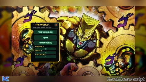 JoJo Stand Script-[THE WORLD] - Verified script for Universal Script
