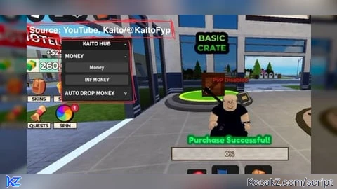 Infinite cash and automatic drop cash KAITO HUB - Verified script for 👵 Oldies