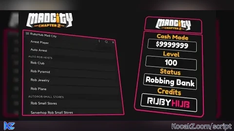 Autofarm Money - Verified script for Mad City: Chapter 2