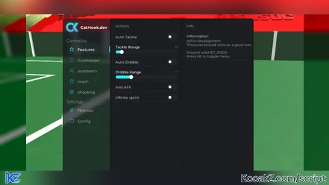 CatHook.dev V4.1: latest update - Verified script for Realistic Street Soccer