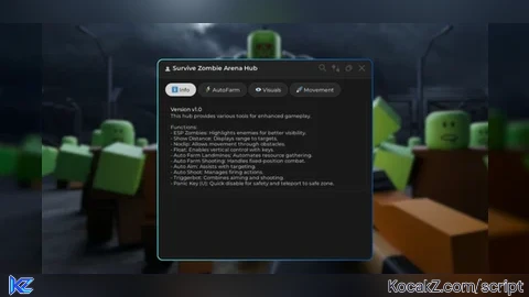 AutoFarm and Triggerbot - Verified script for Survive Zombie Arena