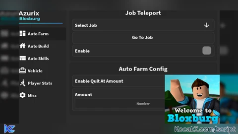 FREE AZURIX AUTOBUILD AUTOFARM AUTOMOOD SCRIPT - Verified script for Welcome to Bloxburg