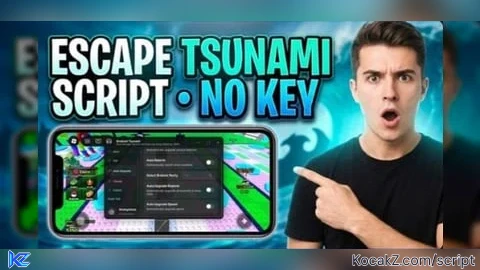 ESCAPE TSUNAMI l 49 FEATURES l TOP KEYLESS - Verified script for Universal Script 📌