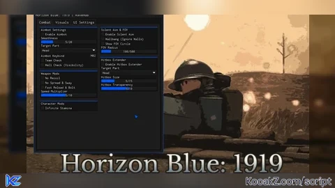 | Horizon Blue 1919 | Silent Aim, ESP and MORE! - Verified script for Horizon Blue: 1919
