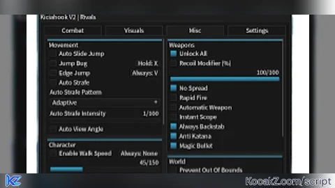 KICIAHOOK V2 - Verified script for RIVALS
