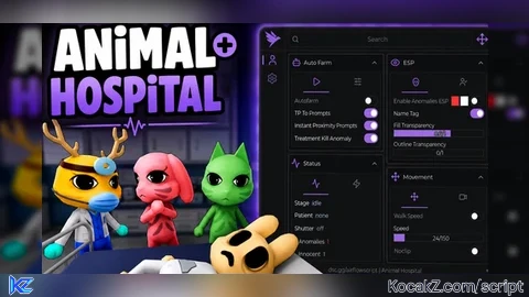 Fast Autofarm INF SANITY AND MORE - Verified script for Animal Hospital 🧪