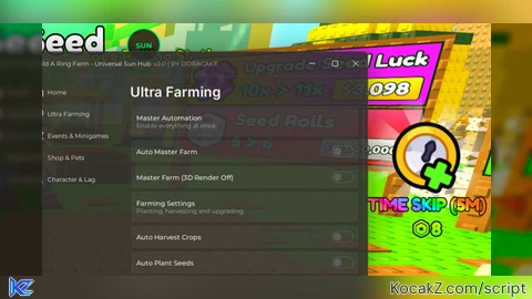 UNIVERSAL SUN HUB - Verified script for Build A Ring Farm
